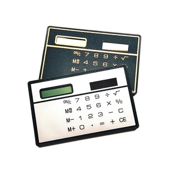 1 kom. mini-kalkulator, ultra-tanke, veličine kreditne kartice, 8-znamenkasti prijenosni ručni kalkulator za solarne baterije, kancelarijski i školski pribor