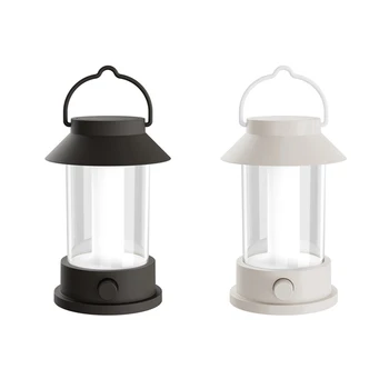 1 komplet klasicni led ručnih svjetiljki za kampiranje, super svijetle atmosferski svjetla, ukrasne lampe, crna