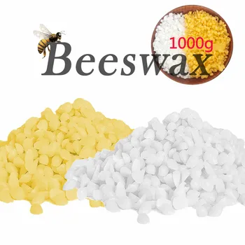 1000 grama Čistog Prirodnog Pčelinjeg Voska 100% Bez dodavanja Sojinog Voska DIY Poklon Pribor Za Izradu Voštane Svijeće Ručne izrade Žuti I Bijeli Pčelinji Vosak