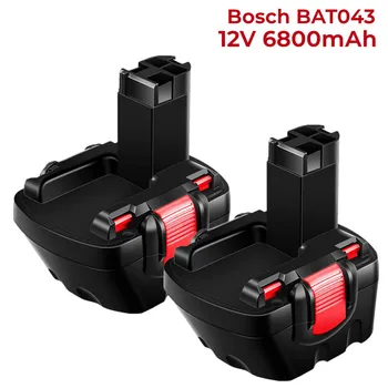 12 6800 mah Ni-MH Baterija Zamjena za Bosch BAT043 BAT045 BAT120 BAT139 2607335542 za Bosch GSR 12-2 12VE-2 PSR 12 GSB