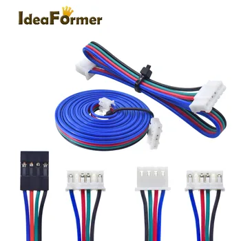 1pc 10 cm/50 cm/100 cm/150 mm Kablovi Stepper motor 6pin PH2.0-4pin Produžni kabel XH2.54 Crna terminal DuPont za detalje 3D pisača