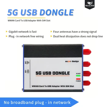 2,52 Gbit/s 5G USB ključ plug-and-play LAN POE port 5G USB ključ CPE modem