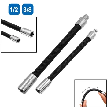 2 komada 3/8 1/2 fleksibilan adapter za utičnice, produžni štap, krunica za pretvaranje čeličnog vratila, ručni alat za utičnice s visokim zakretnim momentom