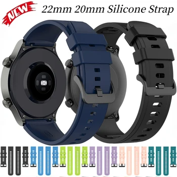 22 mm 20 mm Silikon Remen za Huawei Watch GT3 GT2 GT3 2e Pro 42 mm 46 mm Narukvica Amazfit GTR/GTS/Samsung Galaxy Watch 3/4/5 Remen
