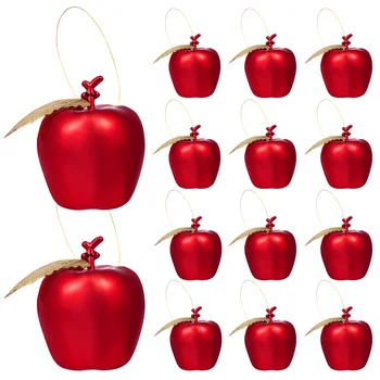 24 kom Božićno drvce privjesak u obliku jabuke Plastične obloge Фестивальные viseće dekoracije Pribor