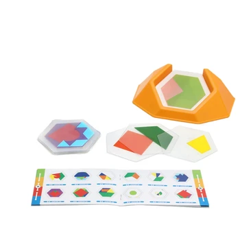 2X Predškolskom igre s ekranom u boji source, logično лобзики za djecu, znanje lik, prostorno razmišljanje, edukativne igračke, trening (A)