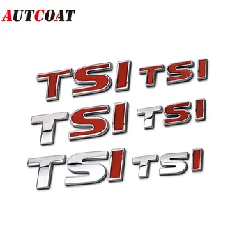 AUTCOAT 1pc 3D Metal TSI Bočno Krilo Vozila Stražnji Prtljažnik Amblem Ikonu Naljepnica-Naljepnice, Auto Oprema Uređenje Naljepnice