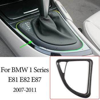 Auto Centralno Upravljanje Ručica Mjenjača Okvir Poklopac Završiti ABS je Od Karbonskih Vlakana Za BMW 1 Serije E81 E82 E87 2007-2011 dodatna Oprema Za Interijer