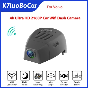 Auto Dvr 4K 2160P Full HD Wifi video recorder Dash Cam Upravljanje Kamerom pomoću aplikacije Mobilnog Telefona Za VOLVO S60, V60 2019 2020 2021 2022