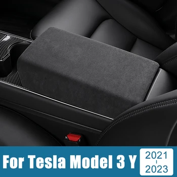 Auto-Pribora Za Tesla Model 3 Y 2021 2022 2023 2024 ABS Interna Središnja Konzola naslon za ruku Kutija Ukras Torbica Naljepnica