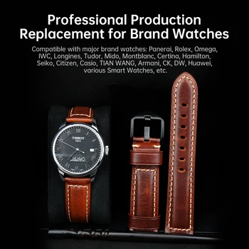Berba narukvice za satove od prave kože, talijanski remen za Samsung Galaxy Watch, 46 mm, kaiš za sat, ženske, muške pribor za sata od bičevati