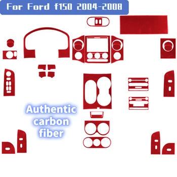 Crveni auto naljepnice od ugljičnih vlakana, za styling automobila za Ford f150 2004-2008 pribor odlična zaštita i ukras