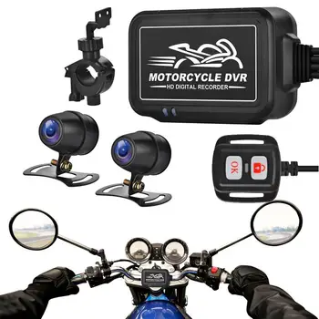 Dva odjeljka, matičar kamere motor sprijeda i straga, 1080P, dual 150-inčni prilagodnik za širokokutna snimanja skladište za motocikle, video snimač za snimanje sportbikes