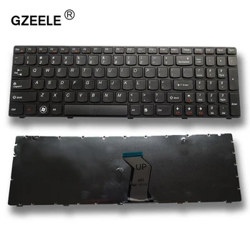 GZEELE engleska, nova tipkovnica za laptop Lenovo G580 Z580A Z580 G585 Z585 G590, SAD, zamjena tipkovnice s okvirom