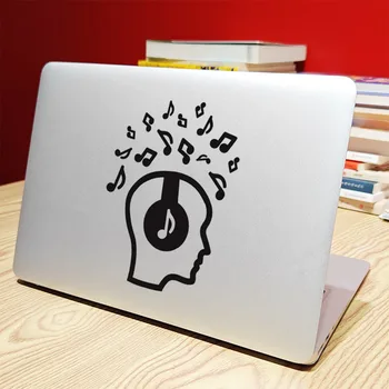 Glazbene Note Vinil Naljepnica za Slušalice za Laptop Macbook Air 13 Pribor Pro 16 Retina 15 Inča Mac Skin Naljepnice za Prijenosna računala i Tablete