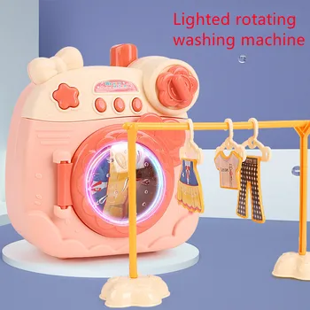 Imitacija dijete Mini-plastični bubanj stroj za pranje rublja igre kuća igre odijelo Dječak djevojčica rođendanski poklon Kućanski aparati igračke
