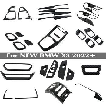 Karbonskih Vlakana Za BMW X3 G01 2022, Ručka mjenjača Vozila, Centralno Ručne Kočnice, Sjedalo, Interijera Pribor, Naljepnice, Uređenje
