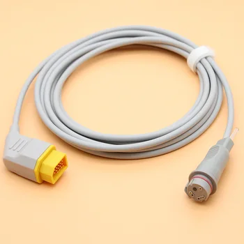 Kompatibilan monitor serije Nihon Kohden BSM-2301, magistralni kabel osjetnika BD IBP i senzor tlaka, 14-pinski kabel IBP.