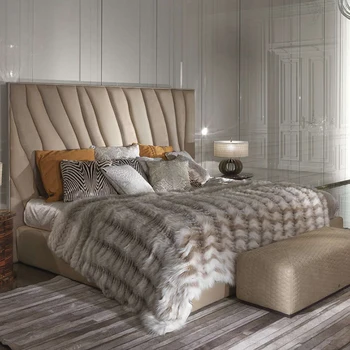Krevet od tkanine u američkom country stilu bračni krevet luksuzna vjenčanje krevet moderna минималистичная krevet s baldahinom kvalitetan namještaj vila model broj