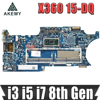 L50971-601 za HP X360 15-DQ 18741-1 448.0GC02.0011 Matična ploča laptop s procesorom i3 i5 i7 8-og generacije je 100% Testiran