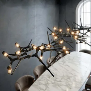 Luksuzni restoran viseći svijećnjak Moderna барная lampe za uredski viseći svijećnjak dizajn kreativni geometrijski restoran viseći svijećnjak