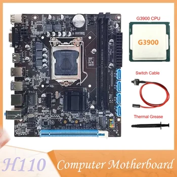 Matična ploča vašeg računala H110 Podržava dual-channel procesor generacije LGA1151 6/7 DDR4RAM + procesor G3900 + Kabel za prebacivanje + термопаста