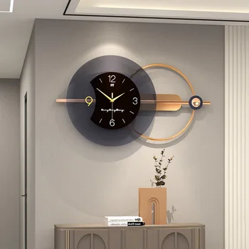 Metal akrilne zidni satovi, jednostrano okrugli минималистичные bešumni sati, restoran, hodnik, dnevni boravak, zidni umjetničke sat, dekor