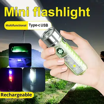 Mini led svjetiljka-reflektor, multifunkcionalni baterija, USB punjenje, hitna upozoravajuće svjetlo, kampiranje na otvorenom, prijenosna svjetiljka