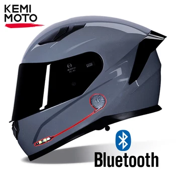 Moto kaciga Bluetooth, полнолицевой certifikat ECE DOT za muškarce, godina motokros, dvostruke leće, materijal ABS, sigurnosni moto kaciga