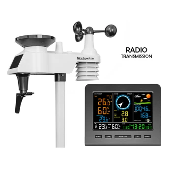 NICETYMETER 0366 WIFI vremenska stanica Vanjski monitor prognoza, Senzor tlaka zraka Krilo Izraz Mjeseca