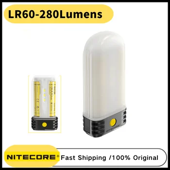 NITECORE LR60 marširati fenjer Power Bank punjač 280 LM punjiva prijenosni led svjetiljka s punjivom baterijom 18650 za vanjsku rasvjetu