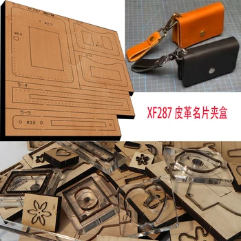 Novi Japanski čelična oštrica Drveni matrica Kožna posjetnica nula novčanik Zanatske bušilica Ručni alat za rezanje kože Rezanje matrica