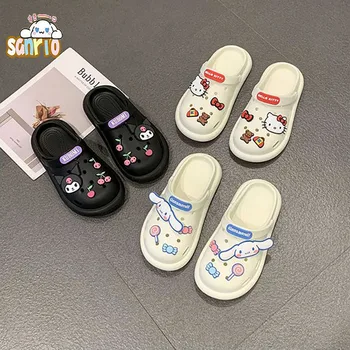 Novi Kawaii Sanrio Hello Kittys Cinnamoroll Kuromi Slatka Cipele U Pećini Godišnje Ulica Upućivanje Sandale S Glavom Anime Poklon Za Djevojčice, Dječje Igračke