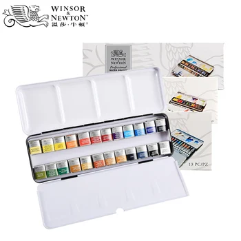 Novost, 1 kutija, običan akvareli Winsor Newton Cotman, 12/24 boje, željezna kutija skup, profesionalni umjetnik, pigment, roba za ručni rad