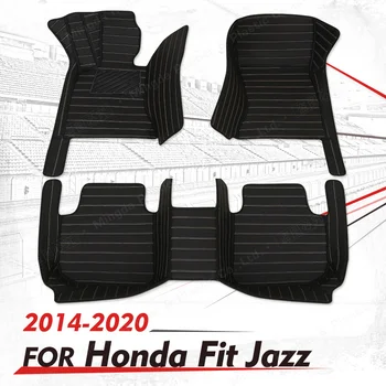 Običaj auto-tepisi za Honda Fit Jazz 5-Seat 2014 2015 2016 2017 2018 2019 2020 auto navlaku za noge za automobil ковровый torbica