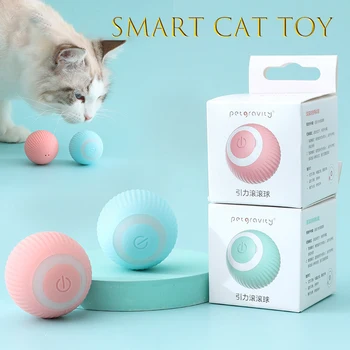 Pametne igračke za mačke, automatski valjanje loptu, električni igračke za mačke, interaktivne za obuku mačke, самодвижущиеся igračke za mačku, pribor za kućne ljubimce