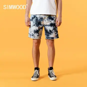 SIMWOOD 2023 Nove Ljetne Traper Kratke hlače Muške vješt S efektom, Boji Kravata, Trendi Kratke, Velike Dimenzije, Moderan Branded Odjeću u stilu Hip-Hop SJ130407