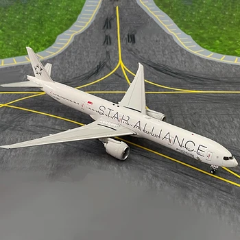 Skala 1/400 Singapore Airlines Boeing B777-300ER9V-SWJ Star Alliance Mali Литая Pod Pritiskom Model Aviona Od Legure, Suvenira Igračka Za Dječaka