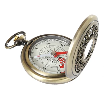 Starinski brončani džepni kompas, klasicni navigacijski kompas za pješačenje, dar za djecu, klasicni džepni sat, kompas, ulica alat