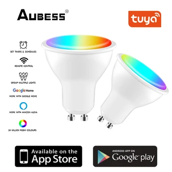 TUYA Wifi Smart GU10 Žarulja Reflektor RGB + CCT Затемняемая Led Žarulja Glasovno Upravljanje, rad s Alexa Google Home Yandex Alice