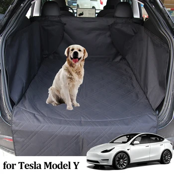 Tepih za kućne ljubimce u prtljažniku automobila za Tesla Model Y, torbica za sjedalo psa u prtljažniku, Oxford tkanina, vodootporan brtva, pribor za zaštitu interijera kreveta