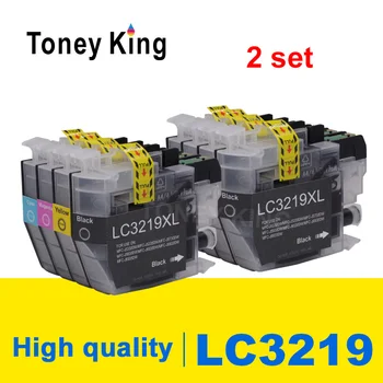 Toney King 2 kompleta za Brother LC3219 LC-3219 LC3219XL Kompatibilan Ink Cartridge MFC-J5930DW MFC-J6530DW MFC-J6930DW Pisač