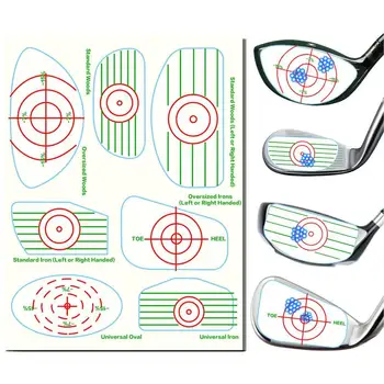 Udaraljke oznake za vježbanje ljuljačke za golf za drvene klubova poboljšavaju konzistenciju udarca, jednostavan za korištenje za analizu konzistencije udaraca