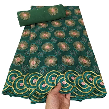 YQOINFKS5 Švicarski вуалевая cvjetne čipke tkanina 5 + 2 metra denim Afrički donje večernja haljina tekstilna šivanje ženske haljine YQ-8076