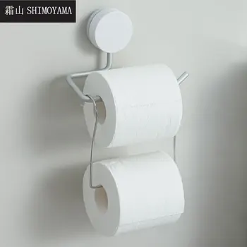 Zidni držač za toaletni papir SHIMOYAMA, vješalice za kupaonicu, kuka za vješalice, kuke za role papira od nehrđajućeg čelika bez perforacije