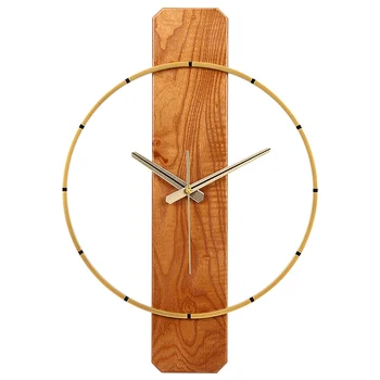 Zidni satovi za dnevni boravak, skandinavski jednostavan je umjetnost, masivnog drveta, moderna kreativno moda, kvarcni sat, ukras za dom