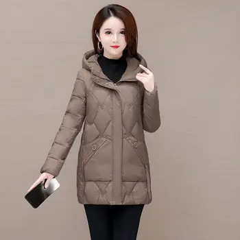 Zimska odjeća, ženska moda хлопковая jakna, dugi prsluk sa postavom, jakna, kaput s kapuljačom, starinski ženski prsluk, šik vrhovima, L168