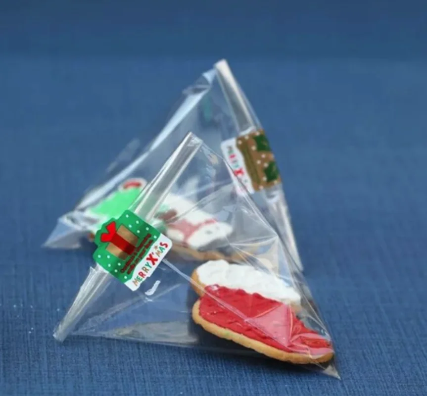 100 kom/pak. Kolač Pop-Lizalica OPP Pakiranje Vrećice Za pečenje Čokolade Pop-Paket Paketi Setove i Plastične Prozirne Trake Za Tortu