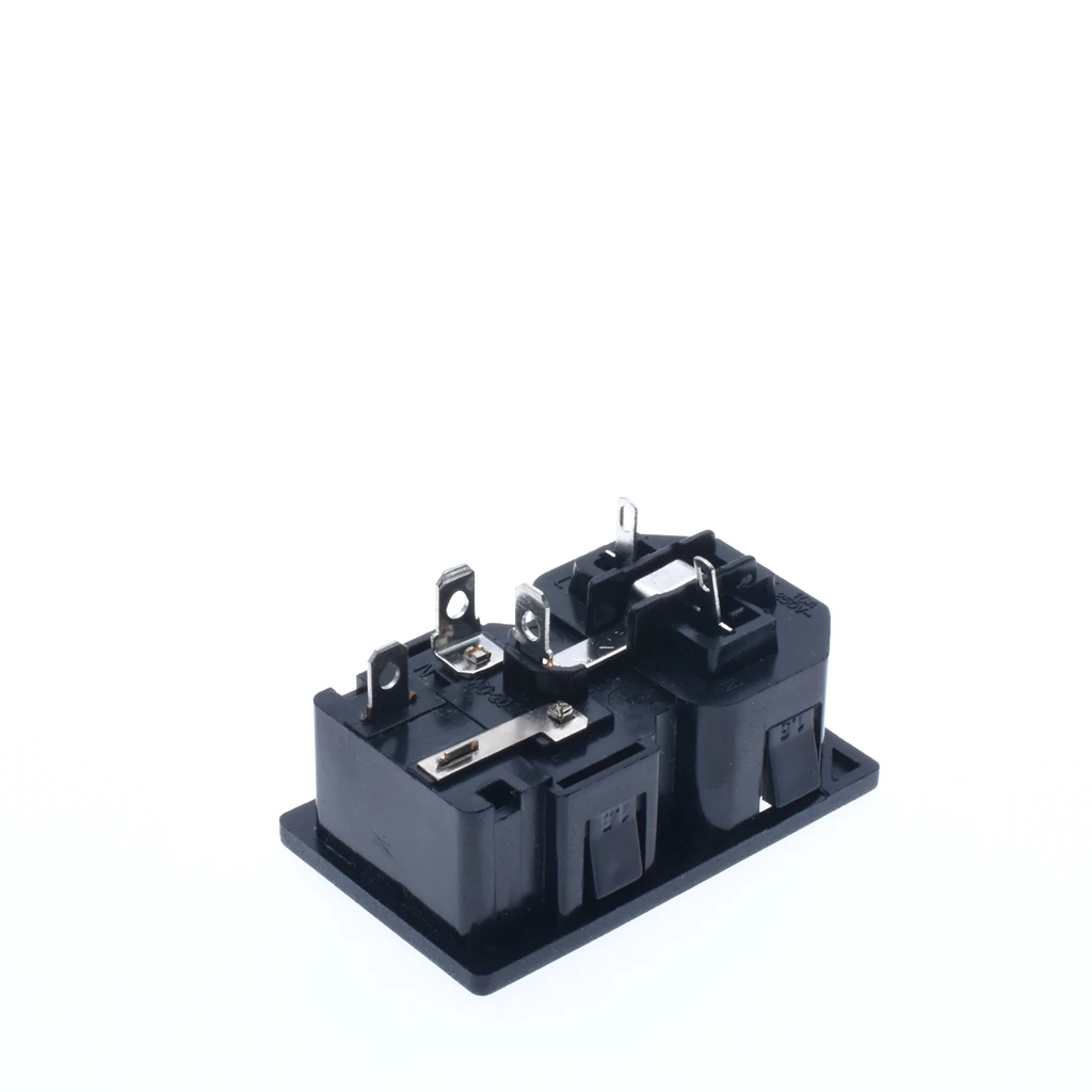 1PC AC 10A 250V Power IEC320 C13 C14 priključak za montažu na ploču s držač cijevi osigurača*