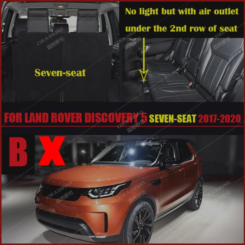 Auto-tepisi za Land Rover Discovery 5 (sedam sjedala) 2017 2018 2019 2020 Prilagođene automatski Obloge za noge auto ковровый torbica